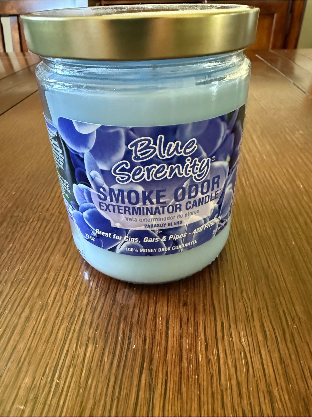 Serenity Smoke Odor Exterminator Candle - Blue Serenity